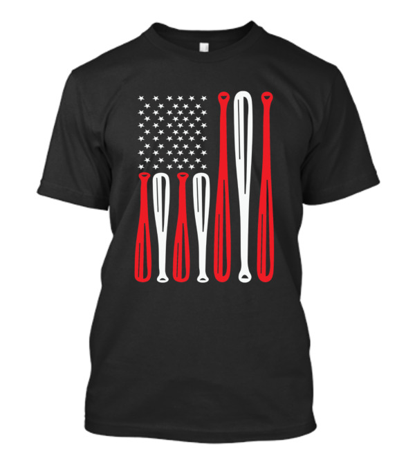 Old Navy Baseball Best Stars And Stripes Bat T-Shirt