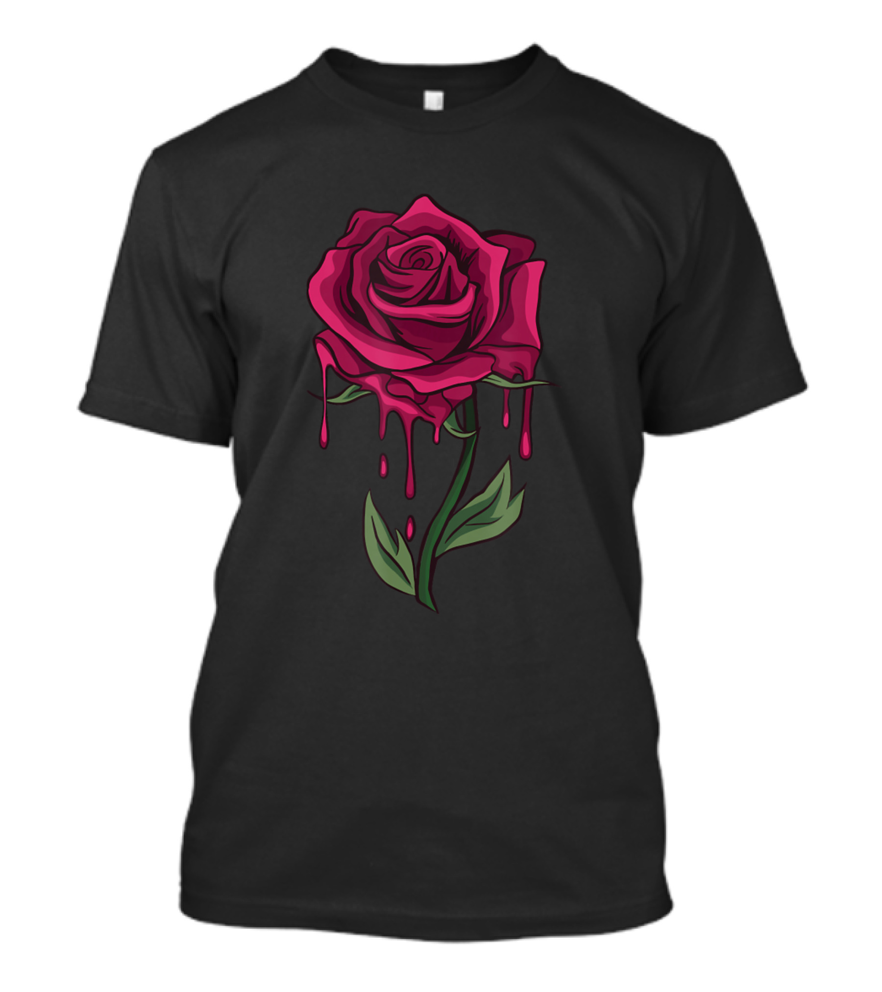 Red Rose Aesthetic Soft Grunge Punk Goth Image T-Shirt