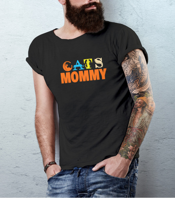 Cats Mommy Retro Vintage T-Shirt