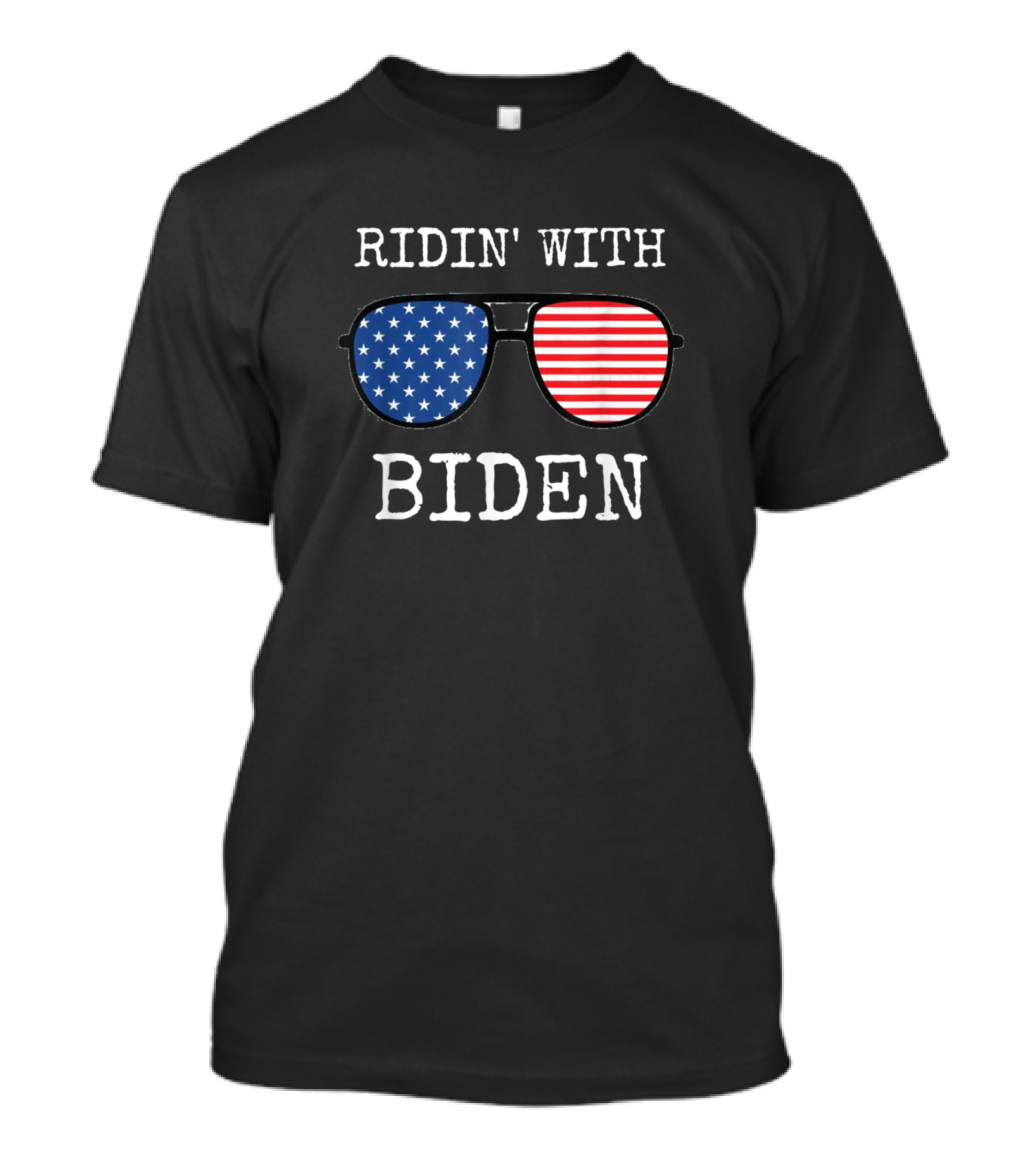 Ridin With Biden USA Aviator Sunglasses T-Shirt