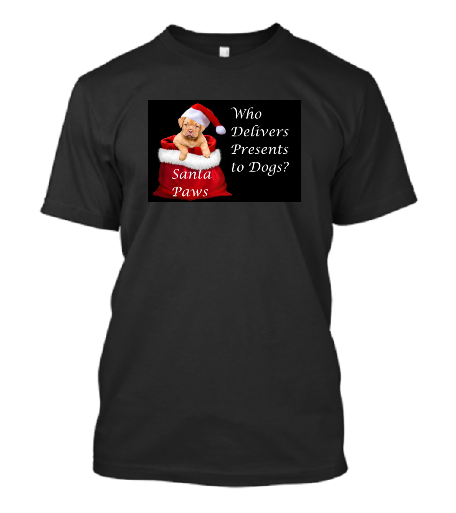 Santa Paws Who Delivers Presents To Dogs T-Shirt