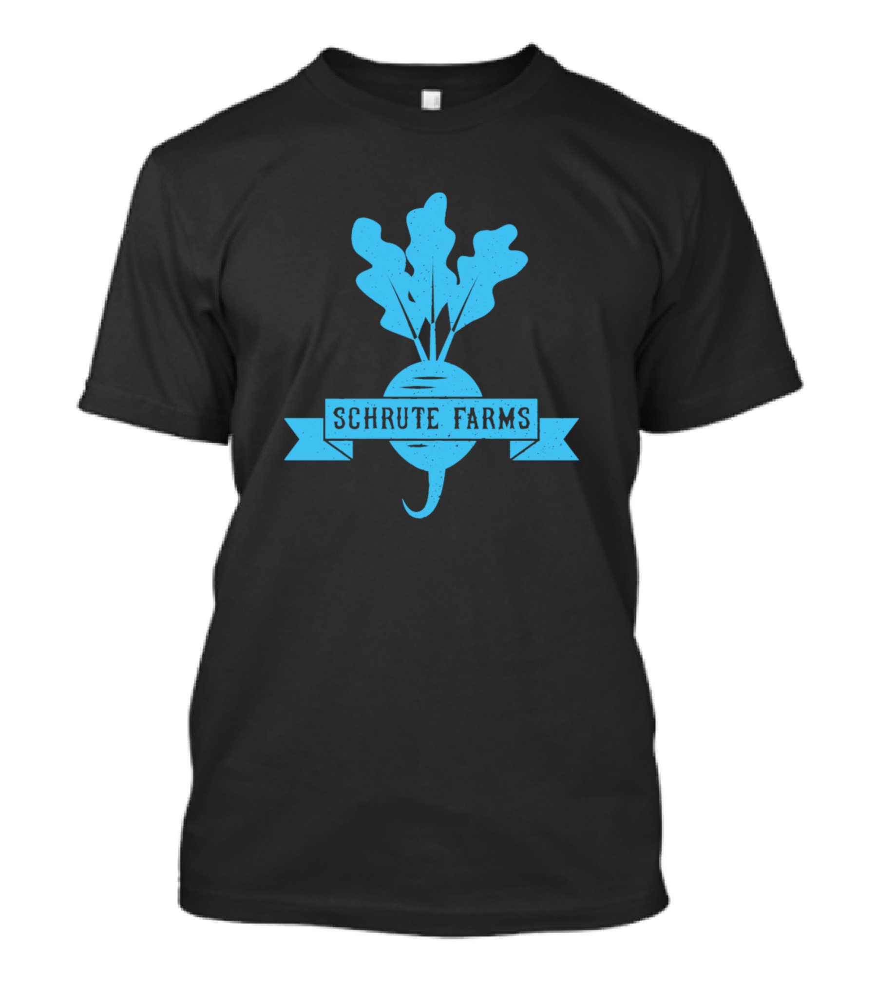 Schrute Farms Beet Logo Blue T-Shirt