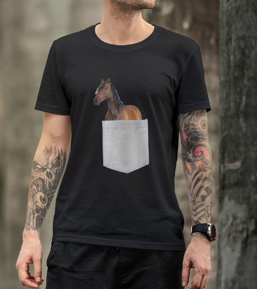Spanish Arabian Horse Pocket Fitted T-Shirt