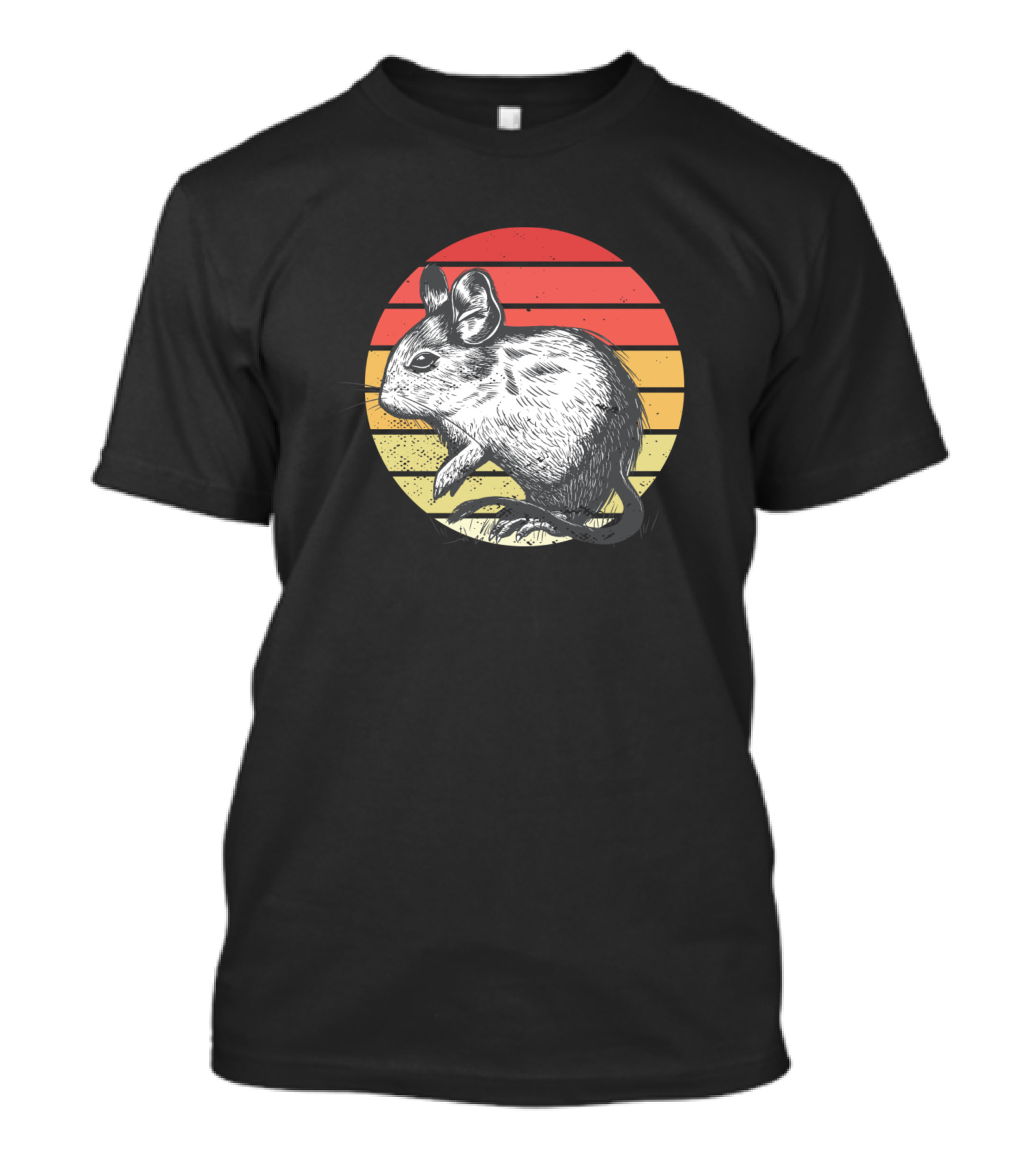 Sunset Degu Vintage Rodent T-Shirt
