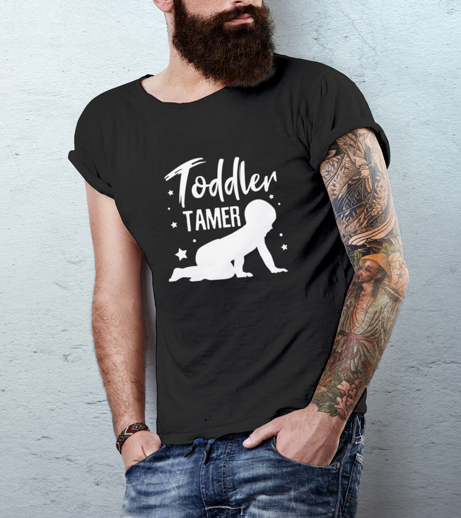 Toddler Tamer Humor Crawling Baby Starry Night T-Shirt