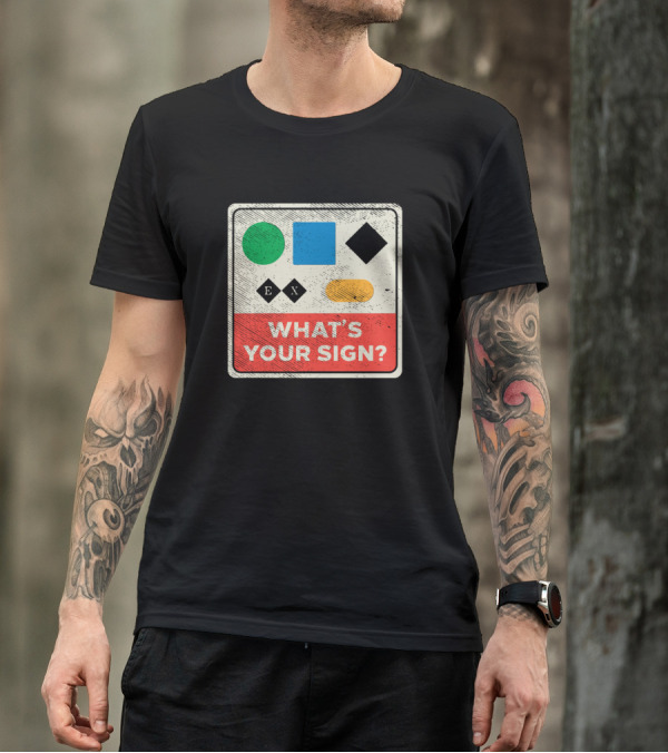 What's Your Sign For Skiing Symbols And Colors T-Shirt