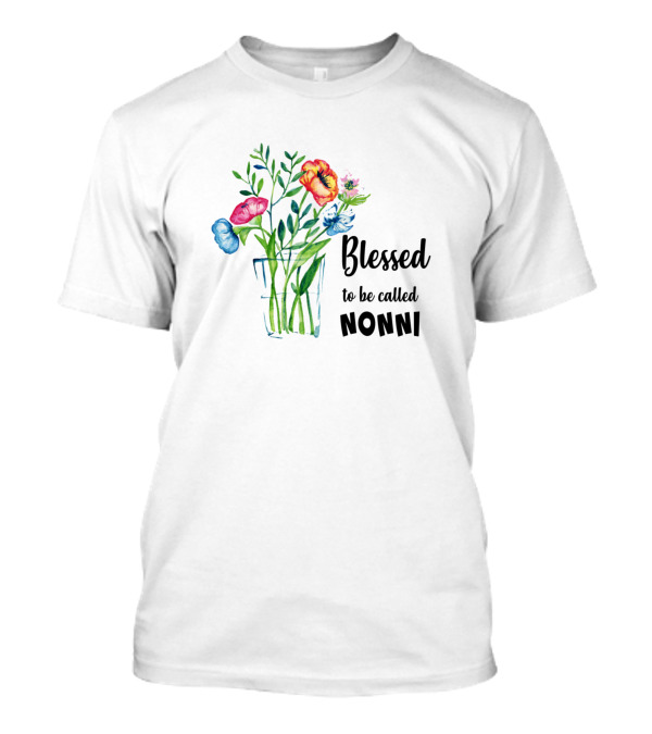 Blessed To Be Called Nonni Floral Bouquet T-Shirt