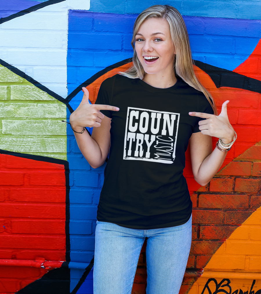 Country Music Men Bluegrass Cowboy Nashville Country Music T-Shirt