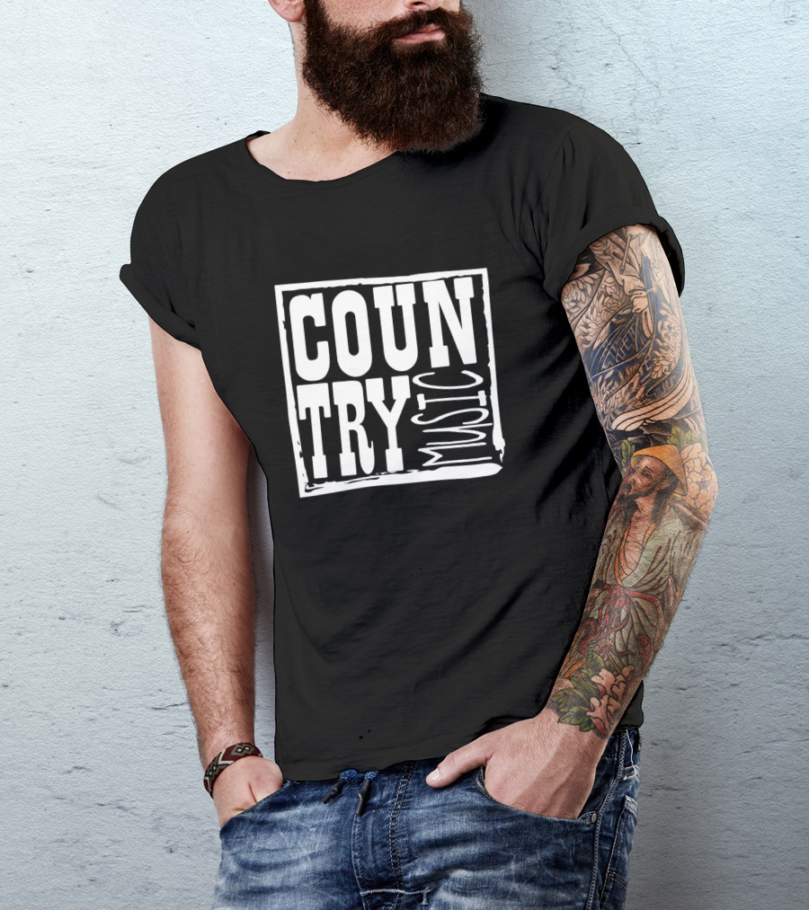 Country Music Men Bluegrass Cowboy Nashville Country Music T-Shirt