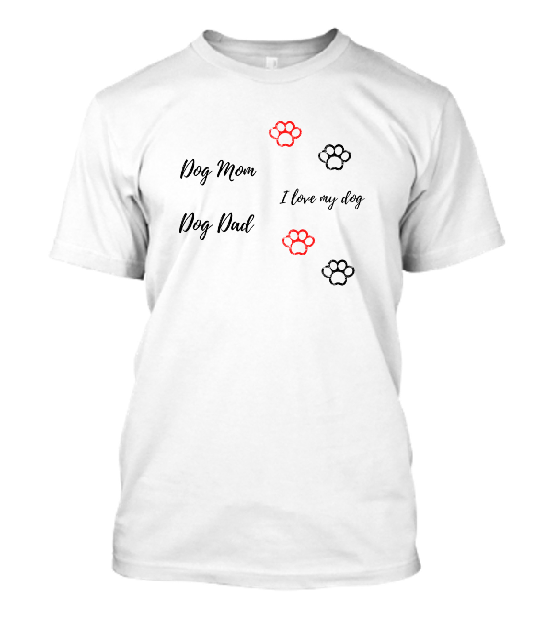 Dog Lover Paws Sticker Pack Dog Mom Dog Dad I Love My Dog T-Shirt