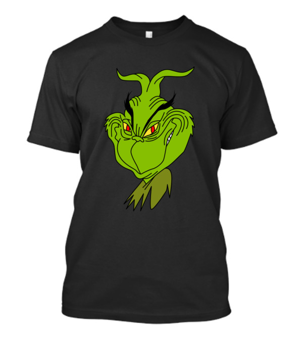 Funny Grinch Face With Mischievous Expression T-Shirt