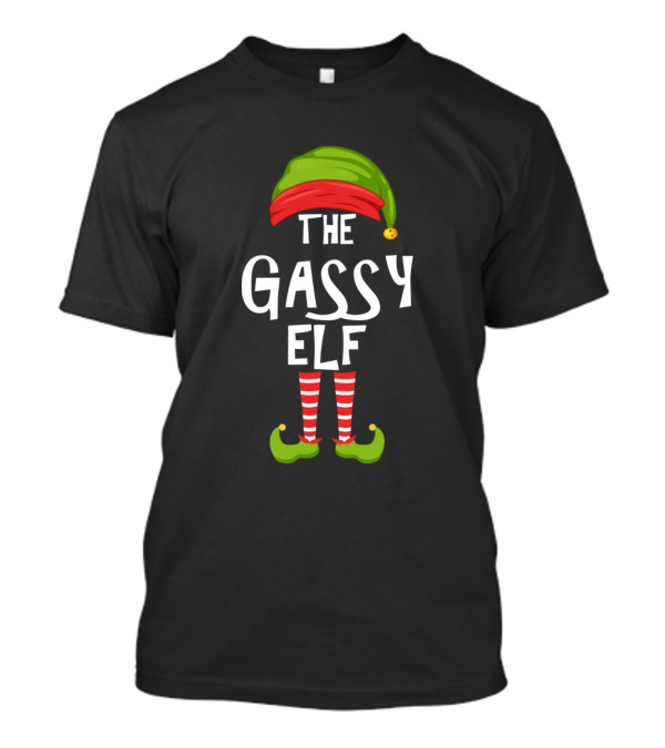 Gassy Elf Family Christmas Party Pajama T-Shirt