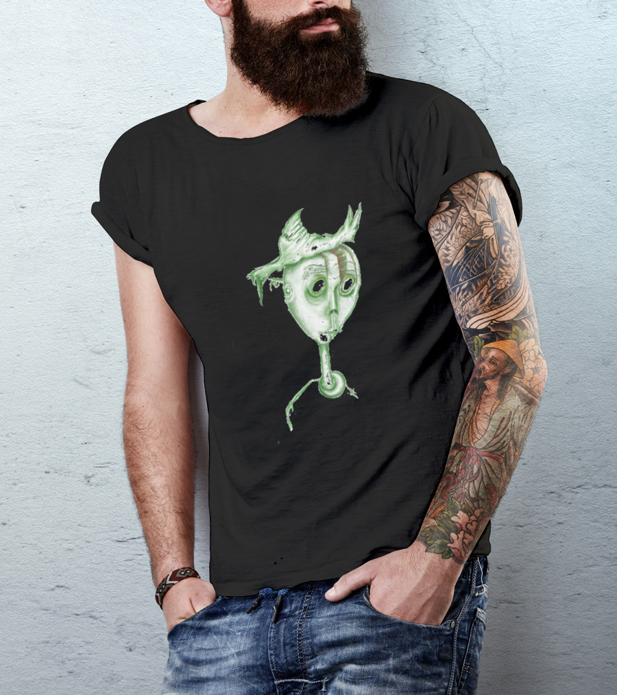 Im Human Alien Green Mask T-Shirt