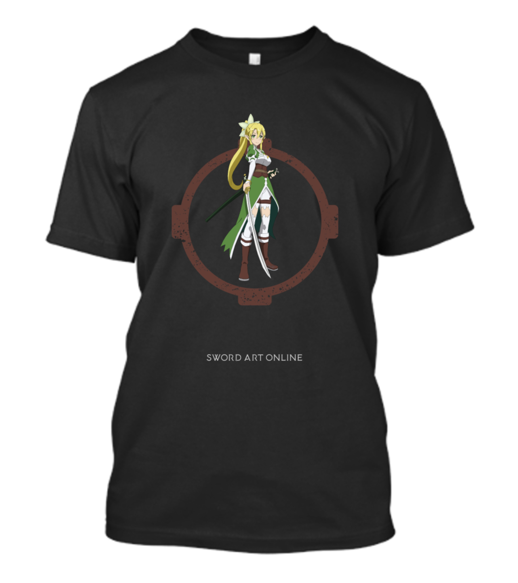 Leafa Sword Art Online Character Circle Emblem T-Shirt