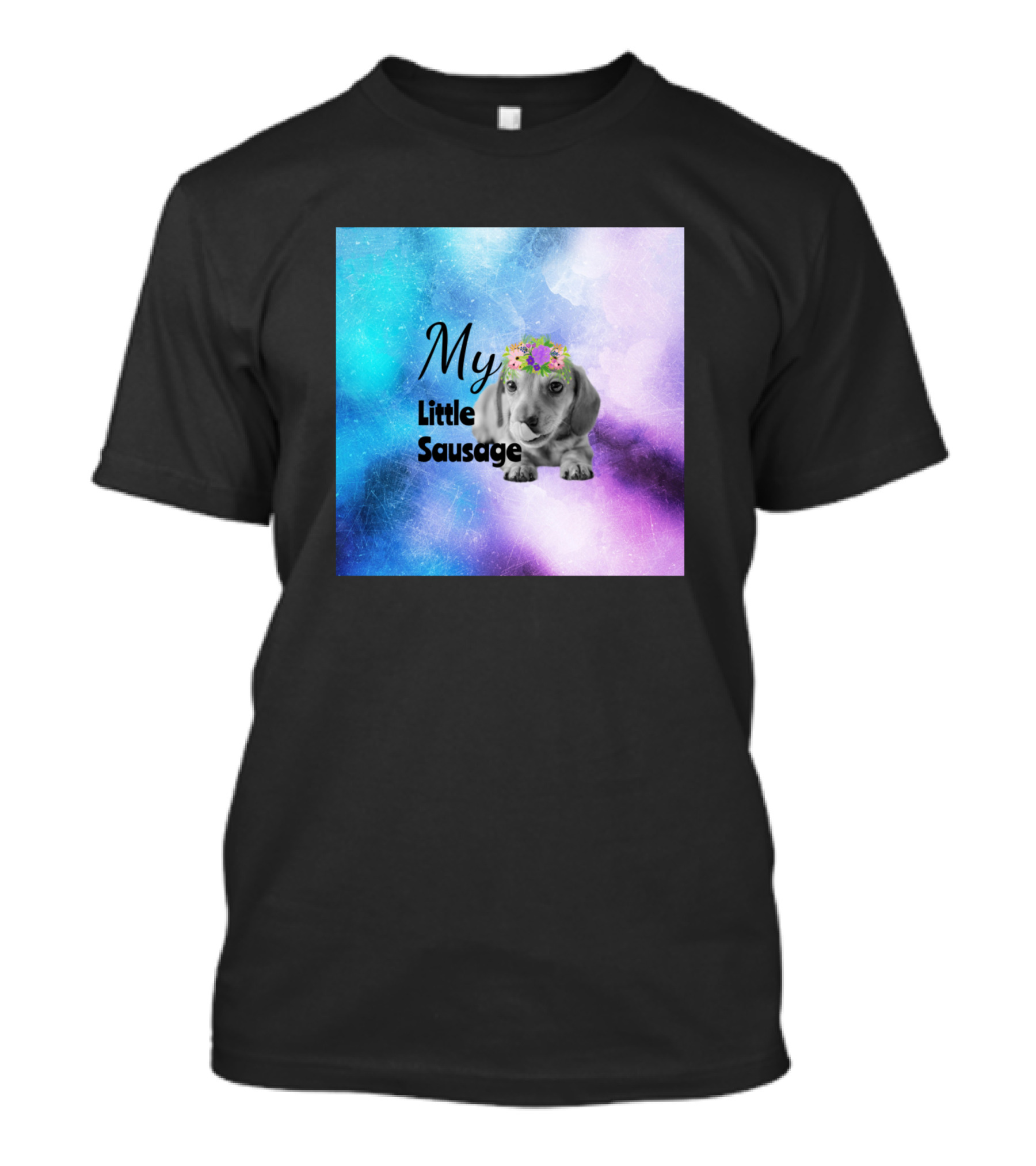 My Little Sausage Dachshund Puppy Watercolor T-Shirt