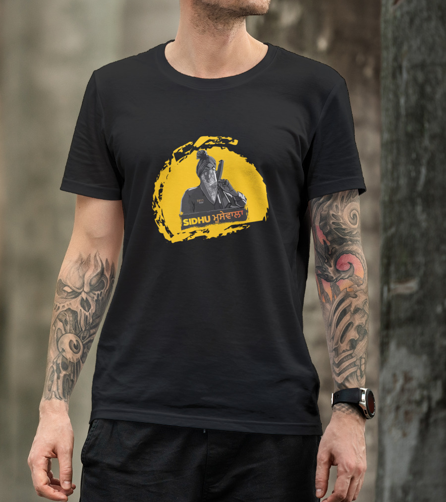 Sidhu Moose Wala 5911 Yellow T-Shirt