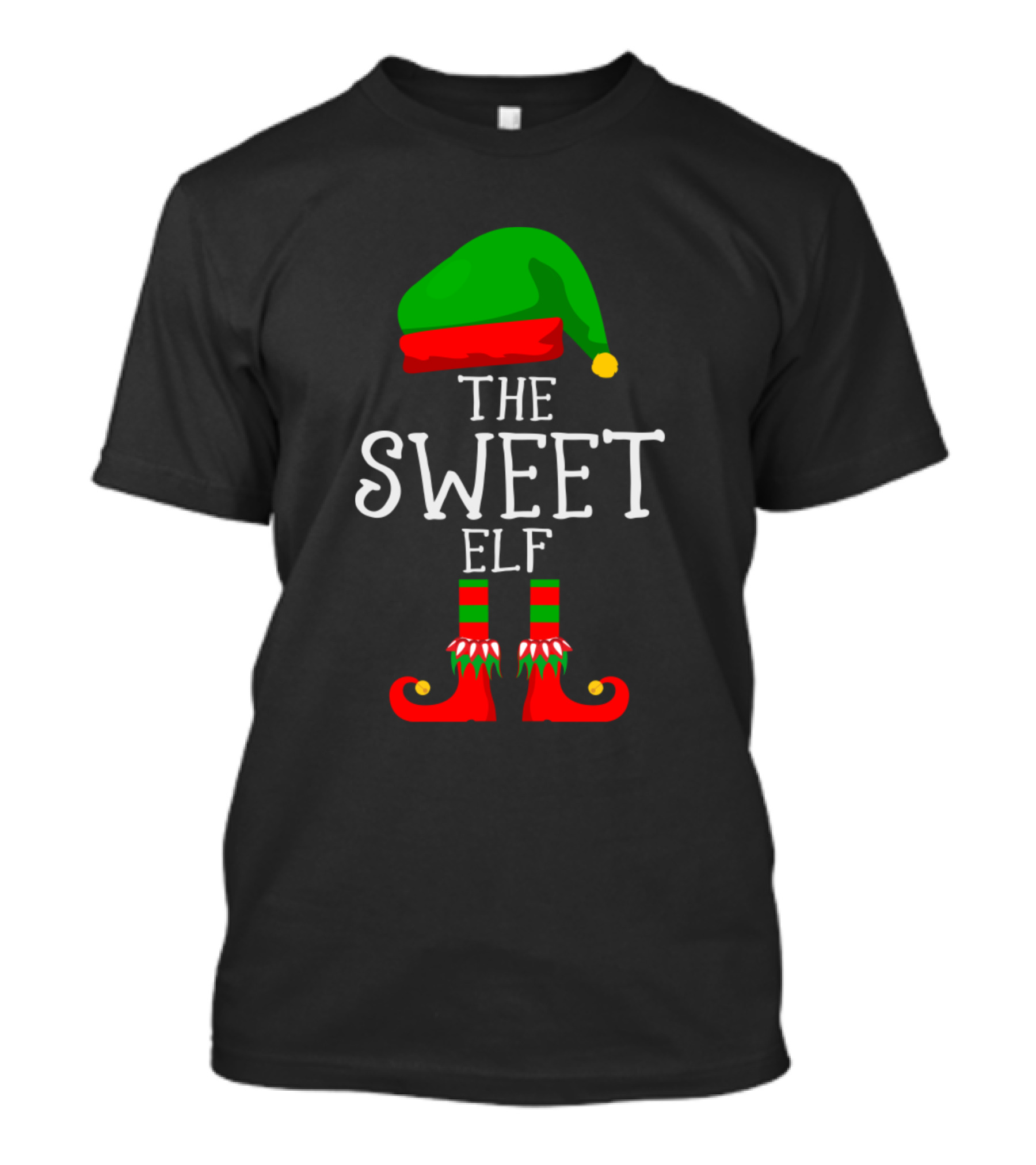 The Sweet Elf Christmas Hat And Shoes T-Shirt