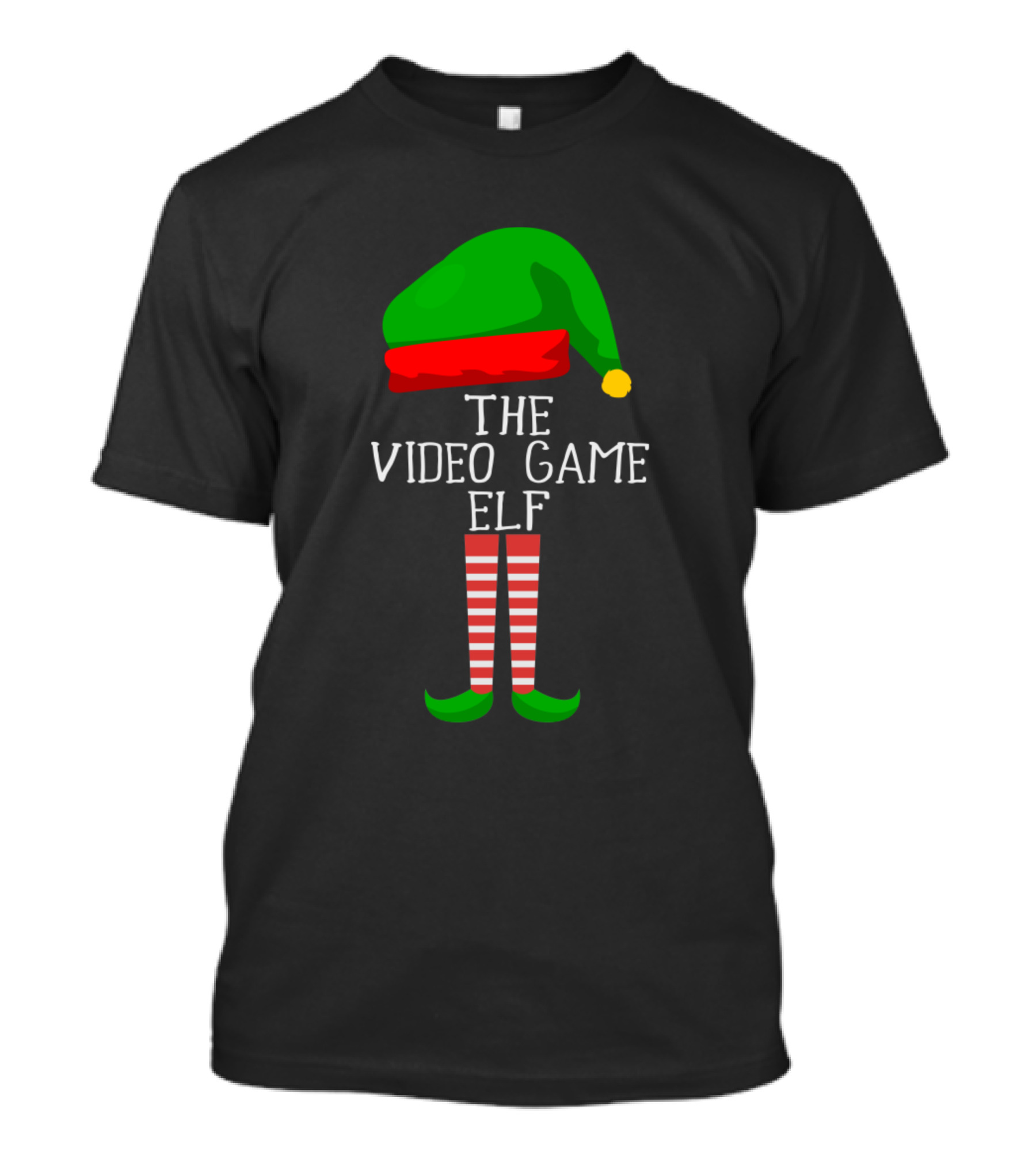 The Video Game Elf Christmas Gamer Holiday T-Shirt
