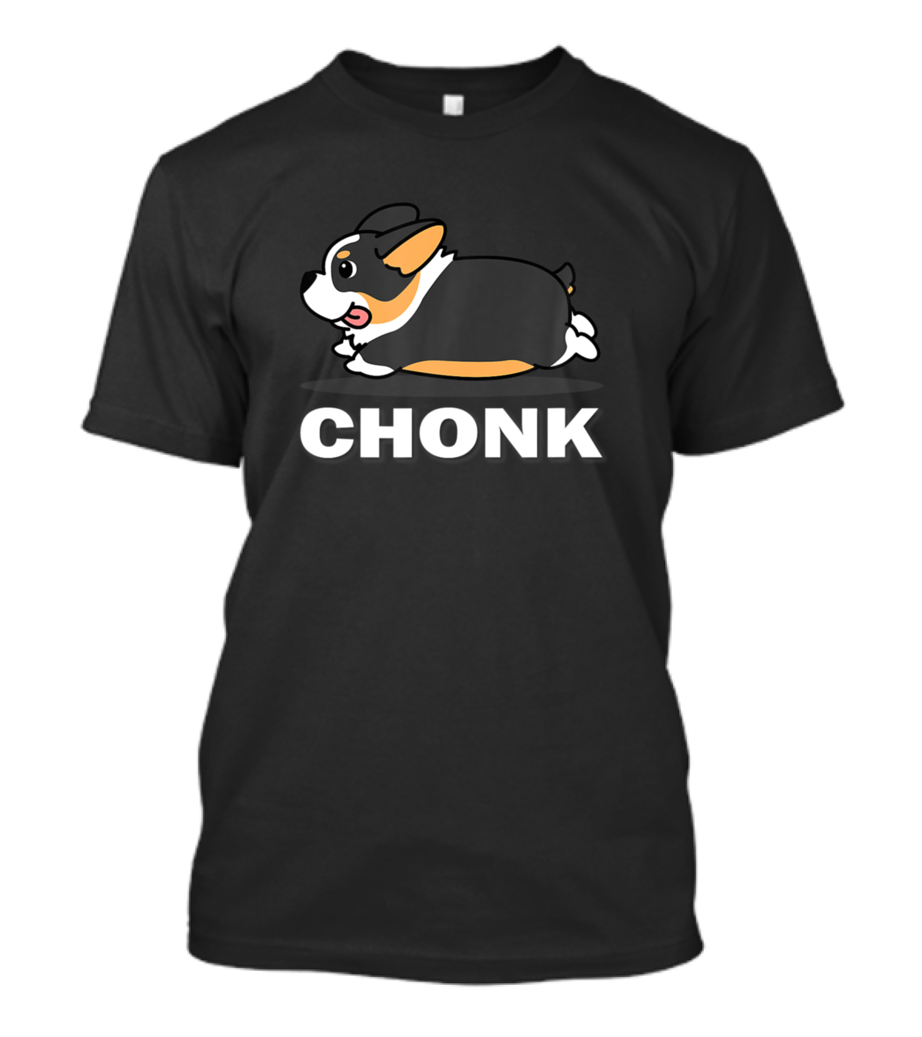 CHONK Corgi Cartoon Tri Corgi Playful Dog T-Shirt