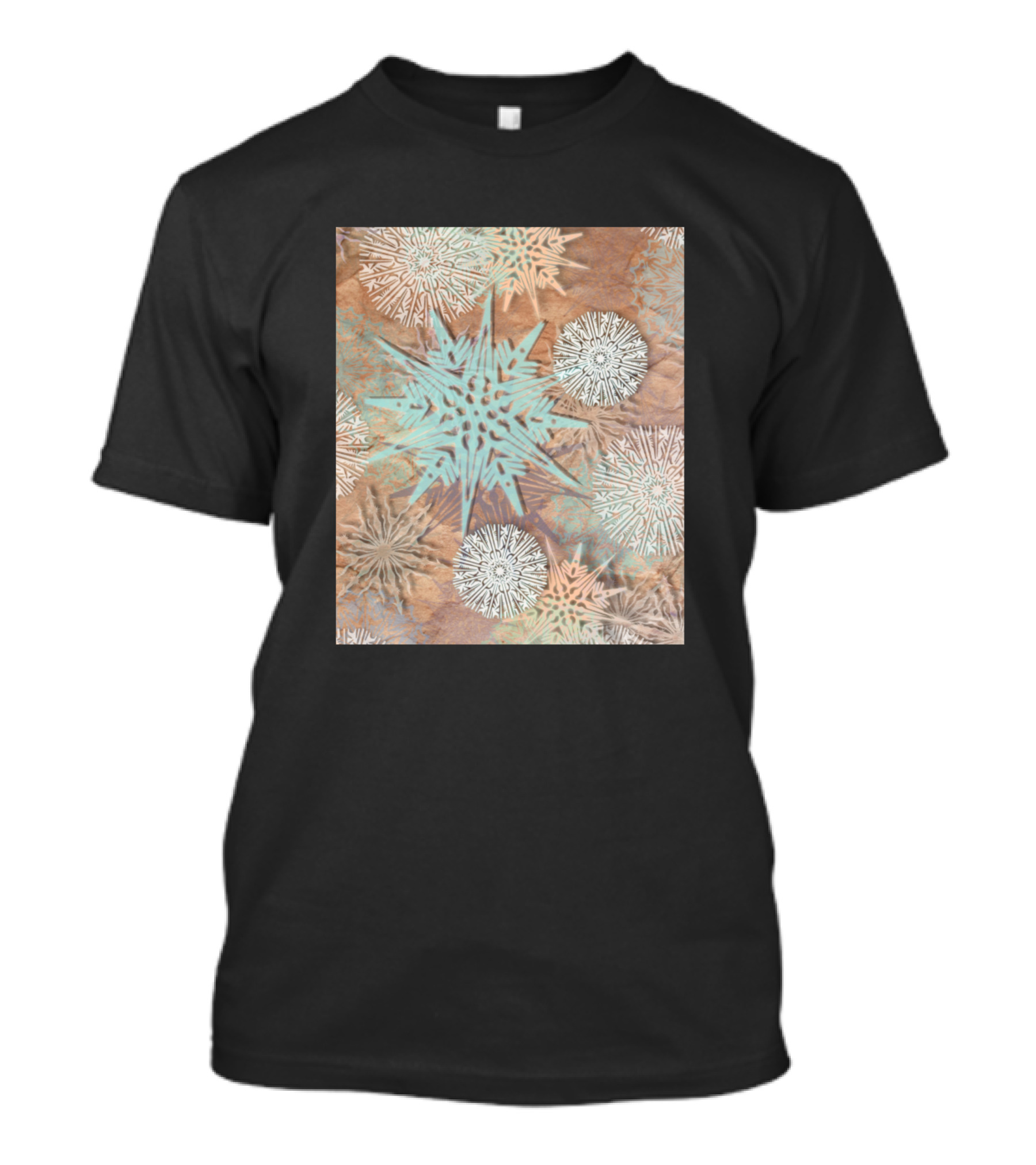 Vintage Snowflakes Retro Winter Aesthetic T-Shirt