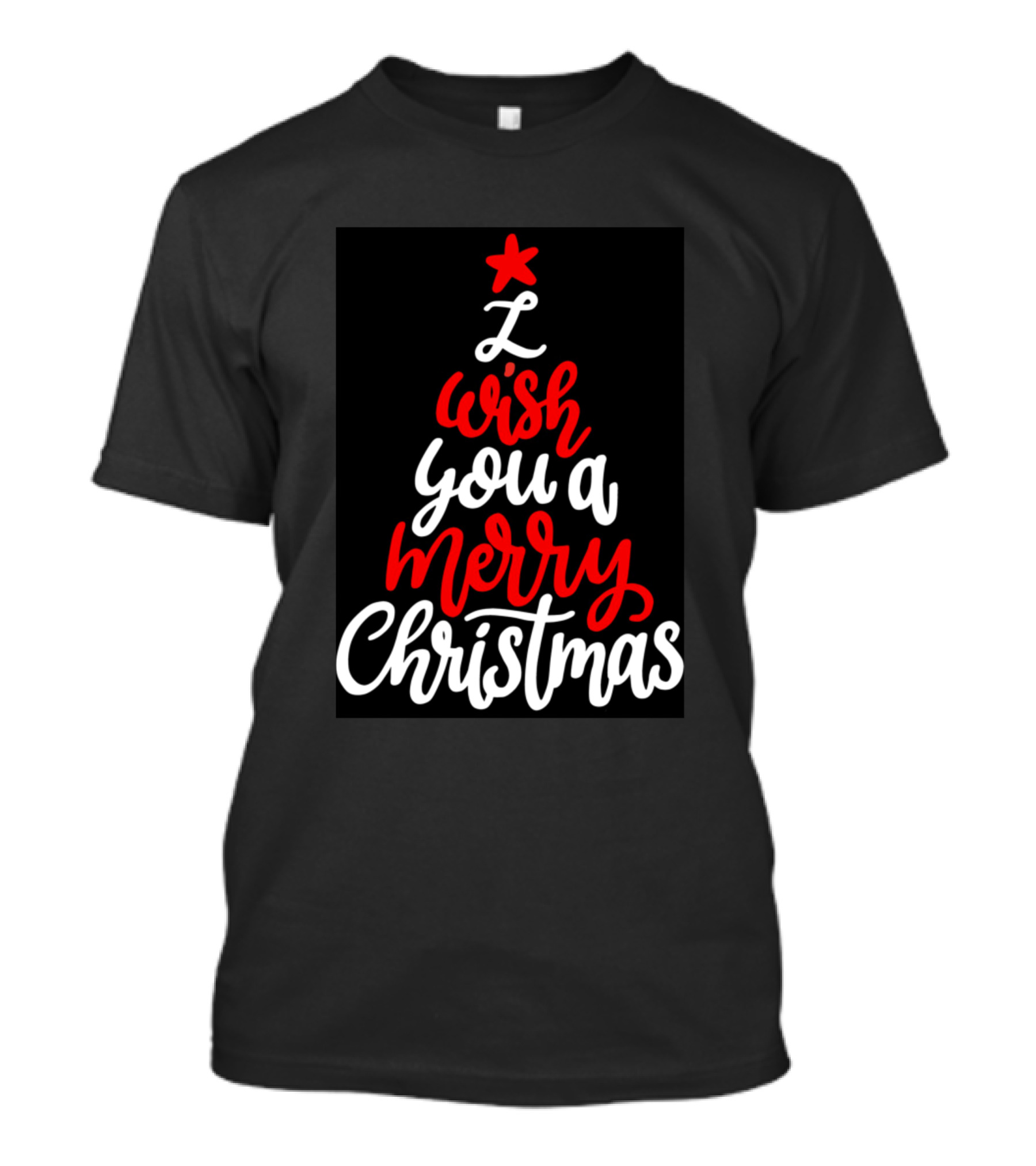Wish You A Merry Christmas Tree T-Shirt