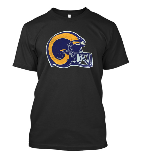 Vintage 1980s Rams Football Helmet T-Shirt