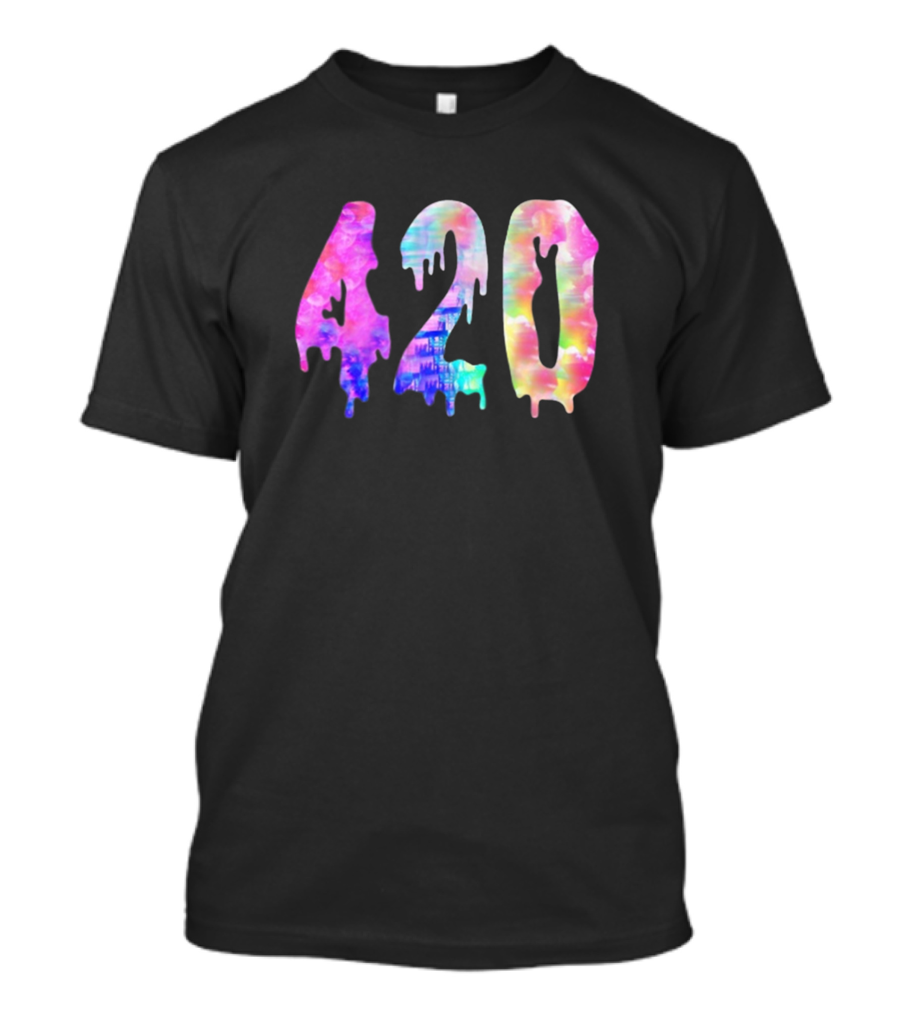 420 Drip Watercolor Psychedelic T-Shirt