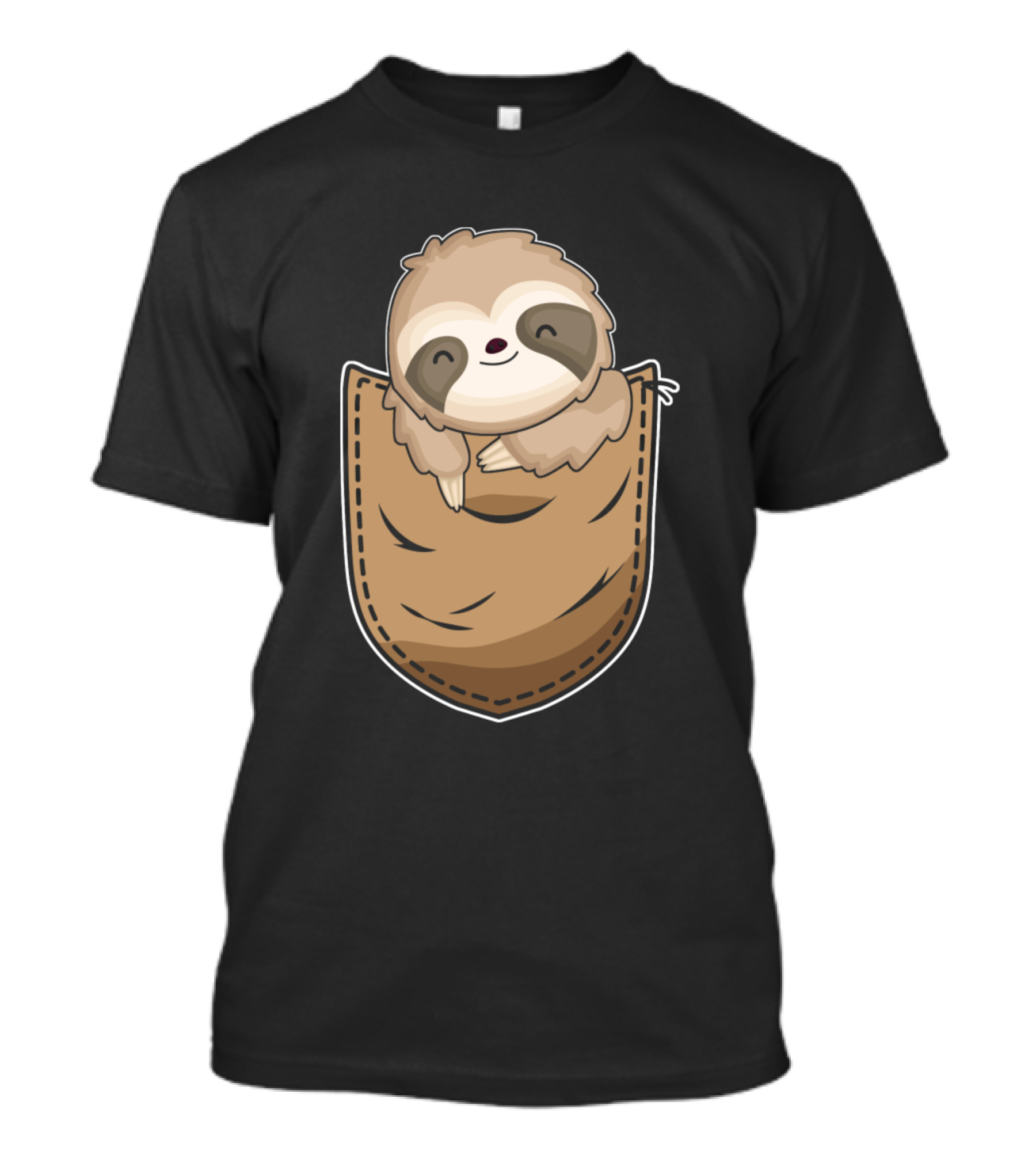 Funny Cute Sloth In Pocket Animal T-Shirt