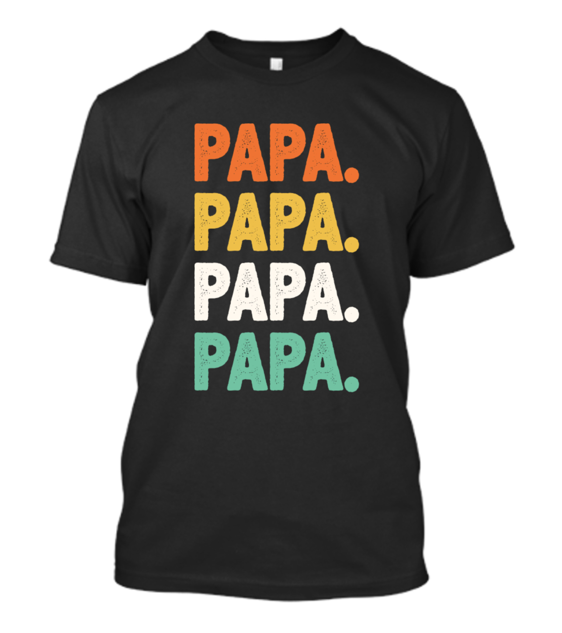 Papa Papa Papa Papa Retro Gift For Papa T-Shirt