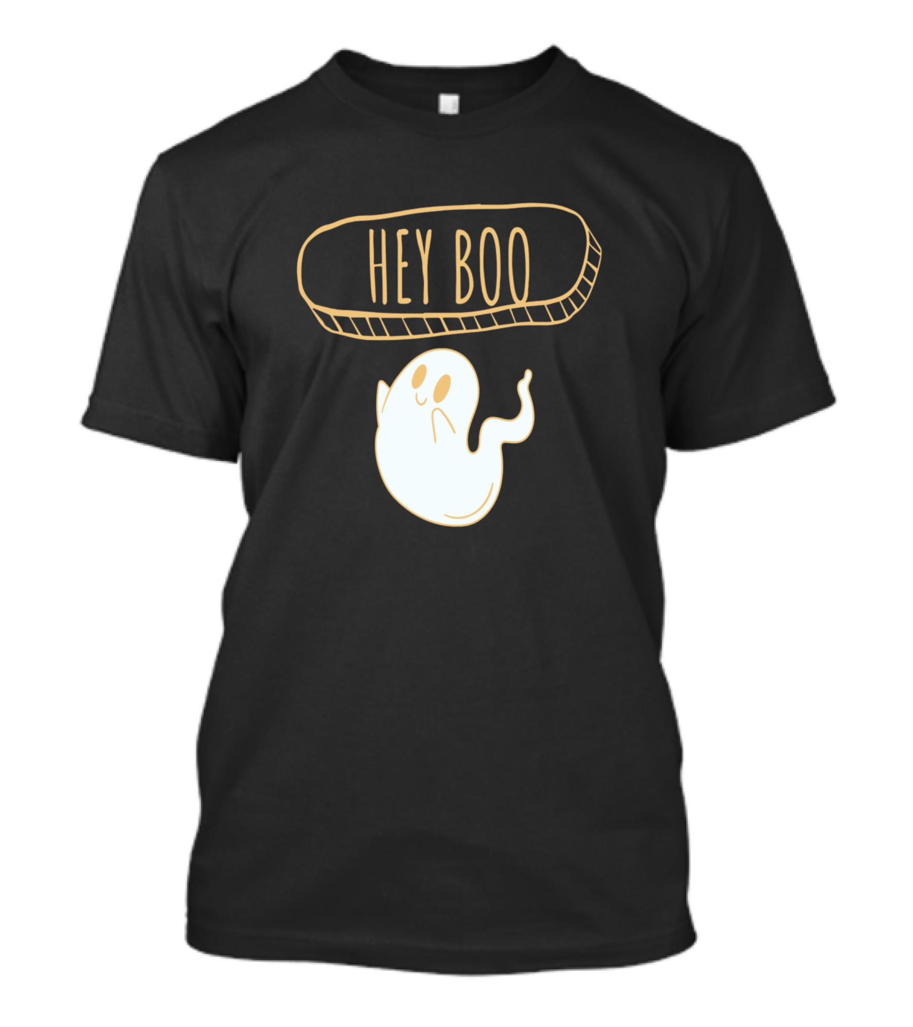 Hey Boo Cute Ghost Fun Greeting T-Shirt