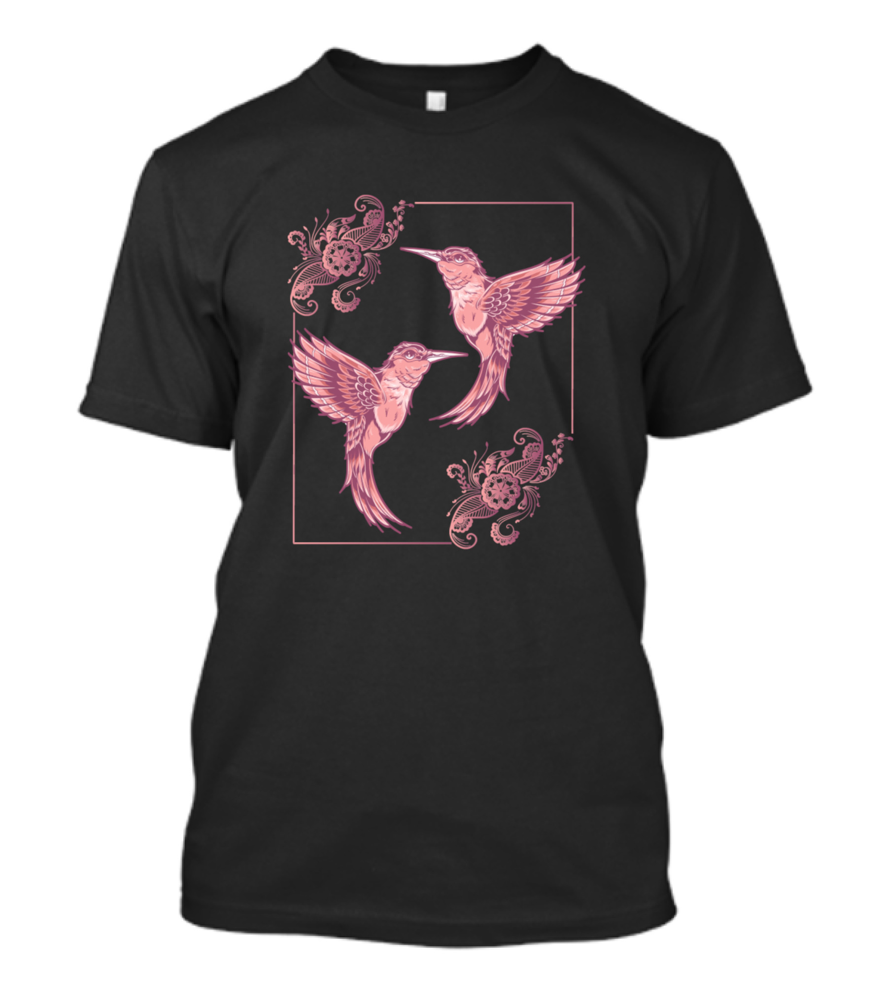 Hummingbird Hummingbird Spiritual Motivational Floral T-Shirt