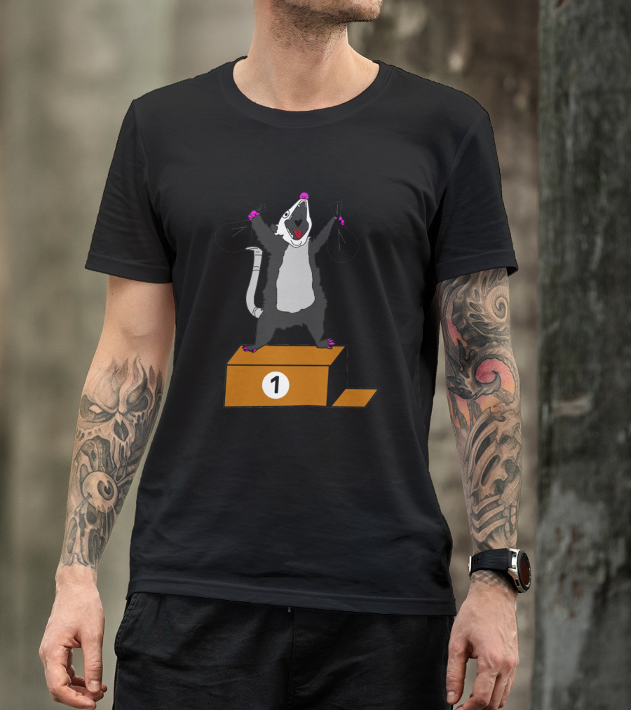 I Won Trash Possum Number One Victory T-Shirt