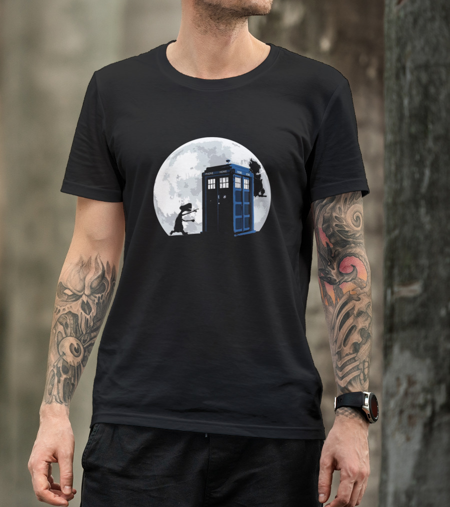 Doctor Phone Home Moon T-Shirt
