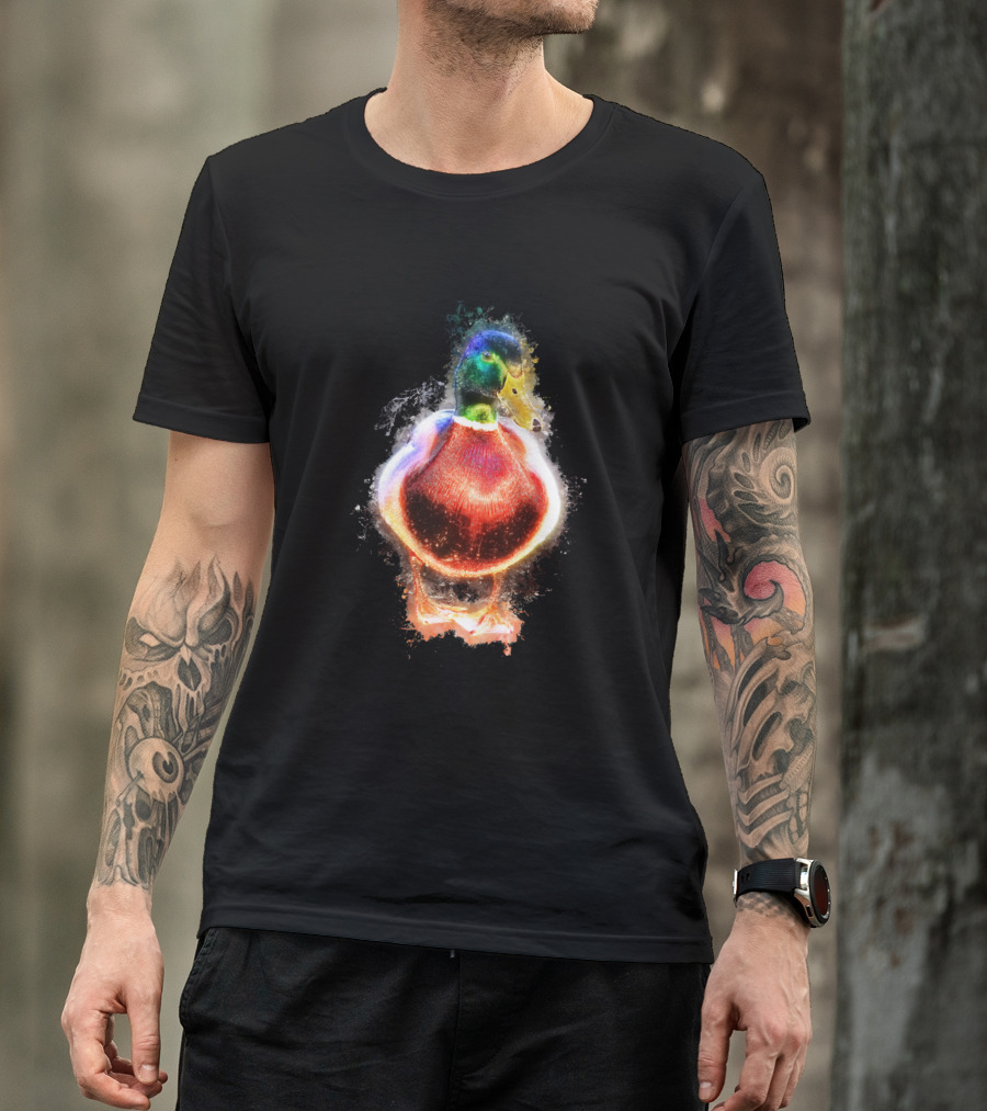 Radiant Duck Drake Glowing Hoose Animal T-Shirt