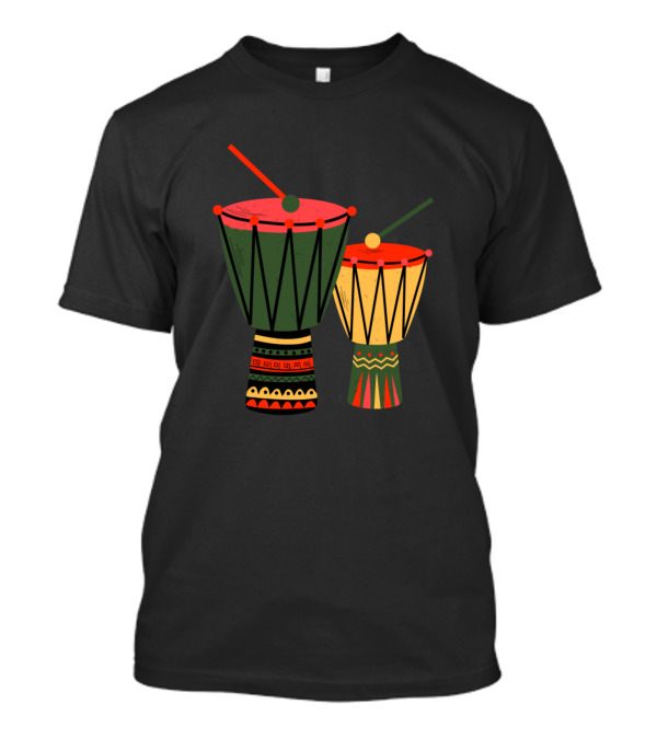 Funny Kwanzaa African Drums Colorful T-Shirt