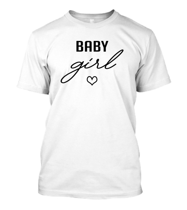 Baby Girl Heart Gender Reveal T-Shirt