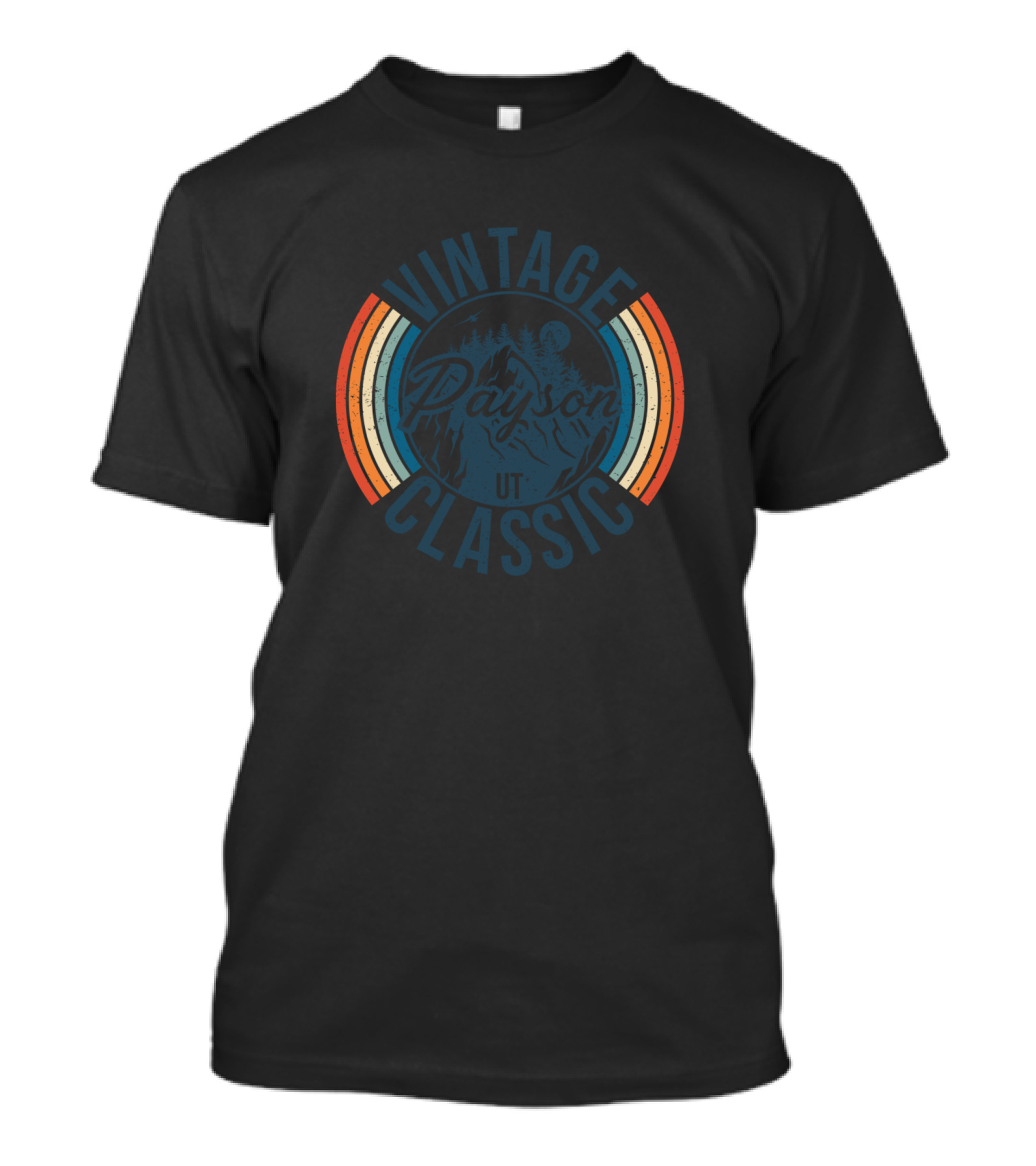Vintage Classic Payson UT Retro Mountain Scene T-Shirt