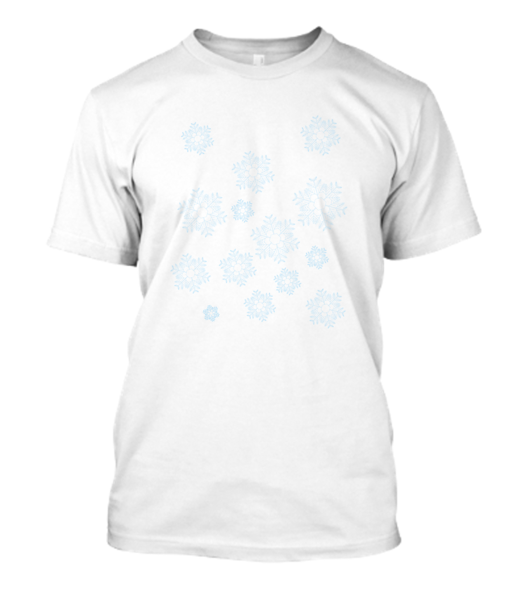 Winter Blue Snowflake T-Shirt