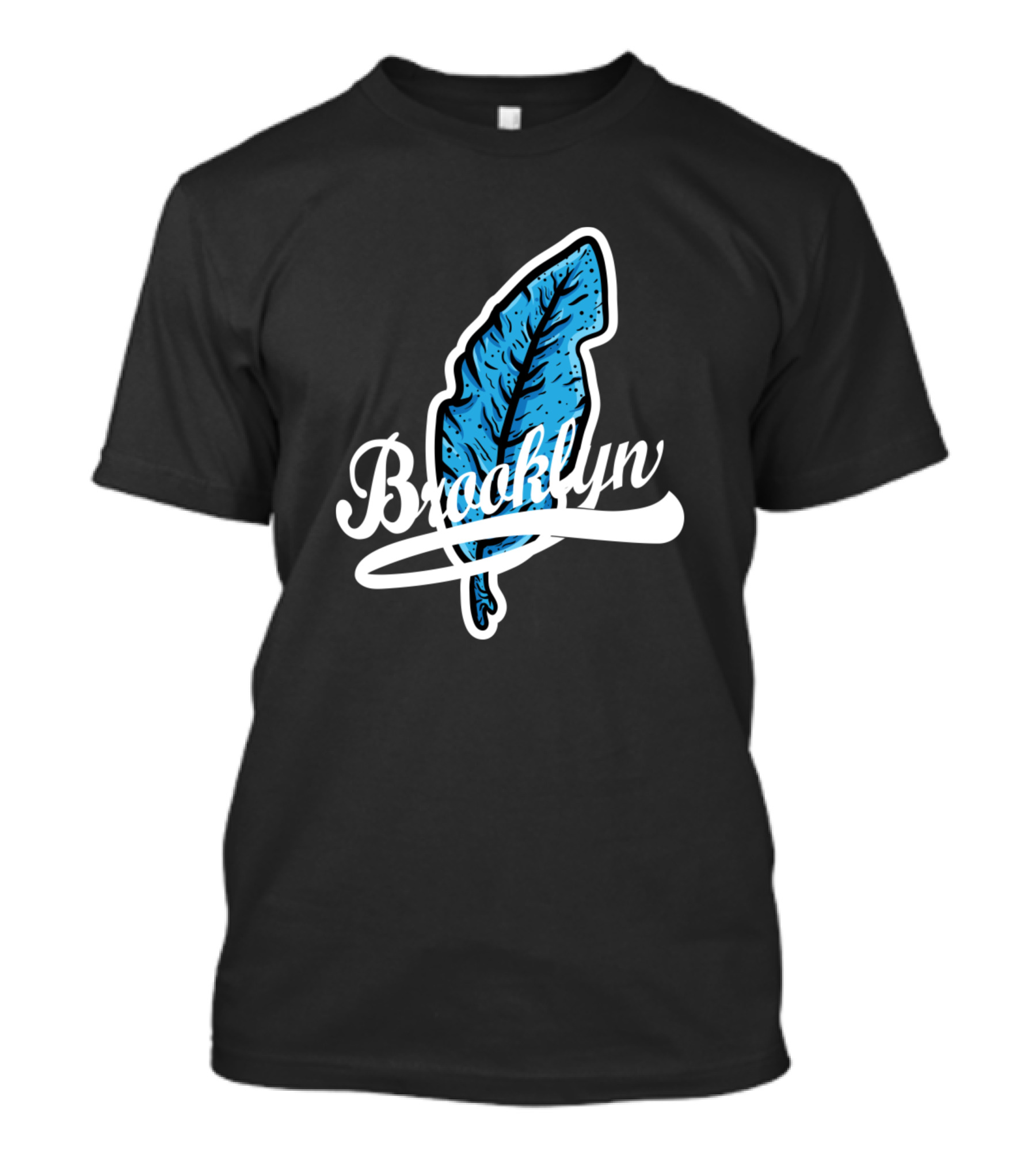 Brooklyn Blue Leaf T-Shirt