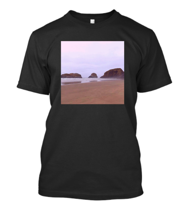 Morocco Beach Scenic Landscape With Rocky Shoreline T-Shirt
