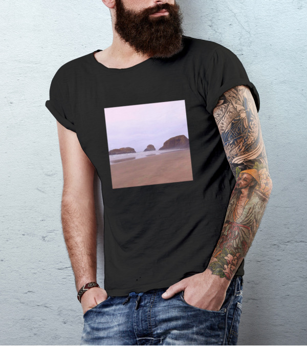 Morocco Beach Scenic Landscape With Rocky Shoreline T-Shirt