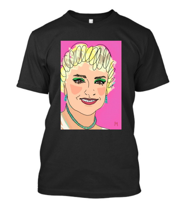 Mother Fashion Comic Caricature Portrait Pink T-Shirt