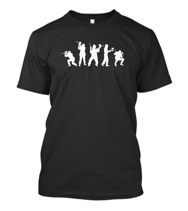 Paintball Players Marker Gun T-Shirt