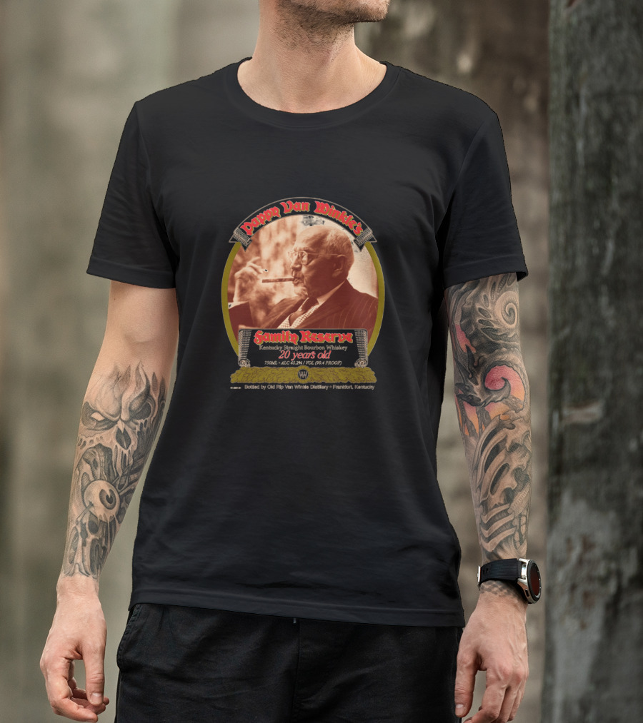 Pappy Van Winkle's Family Reserve Kentucky Straight Bourbon Whiskey 20 Years Old T-Shirt