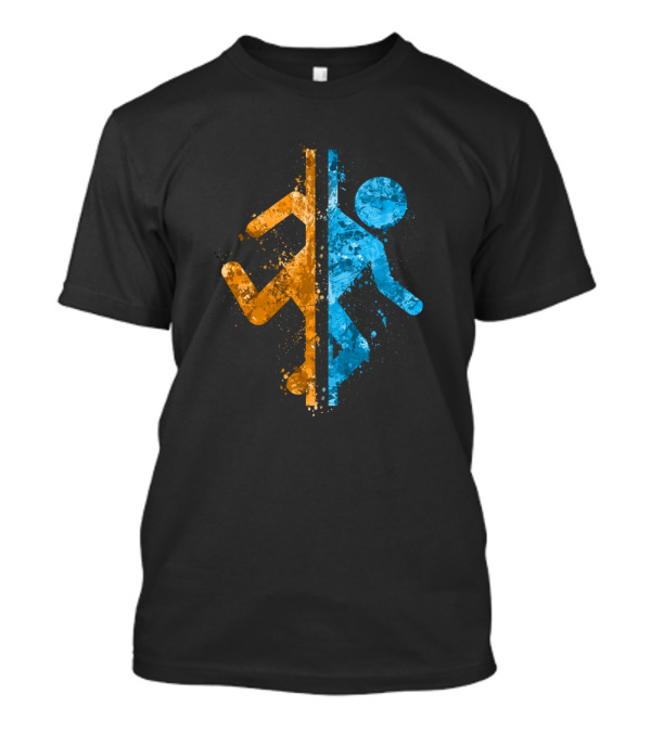Portal Splatter Dual Color Figure T-Shirt