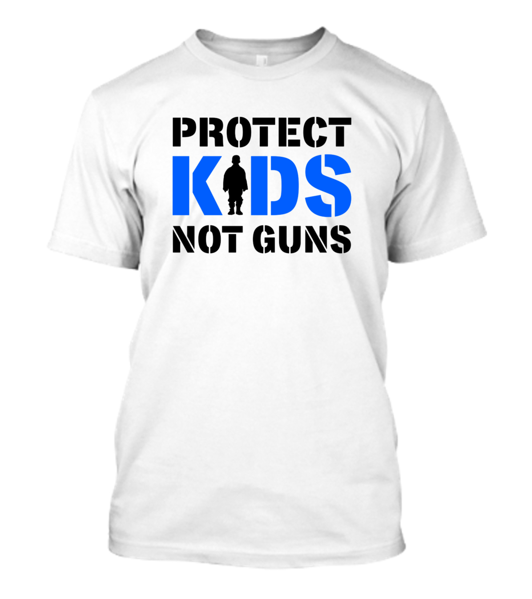 Protect Kids Not Guns Bold Blue Child T-Shirt