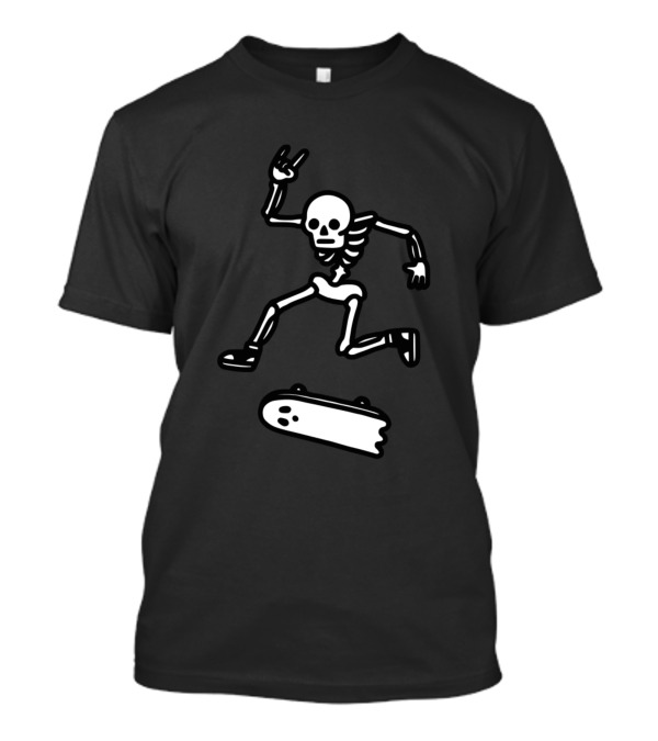 Rad In Peace Skeleton Skateboarder T-Shirt