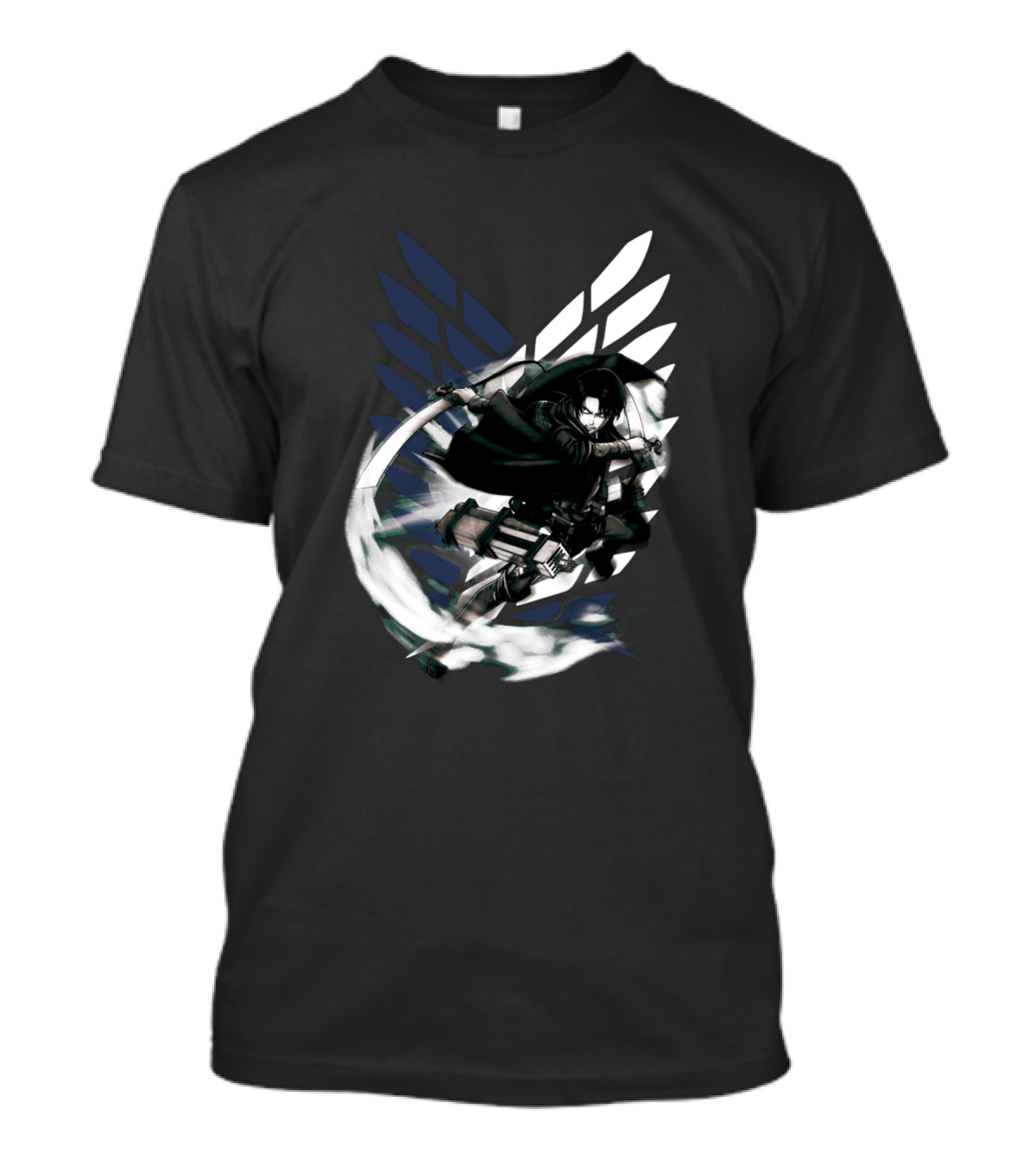 Shingeki No Kyojin Levi Ackerman Survey Corps Wings Of Freedom T-Shirt