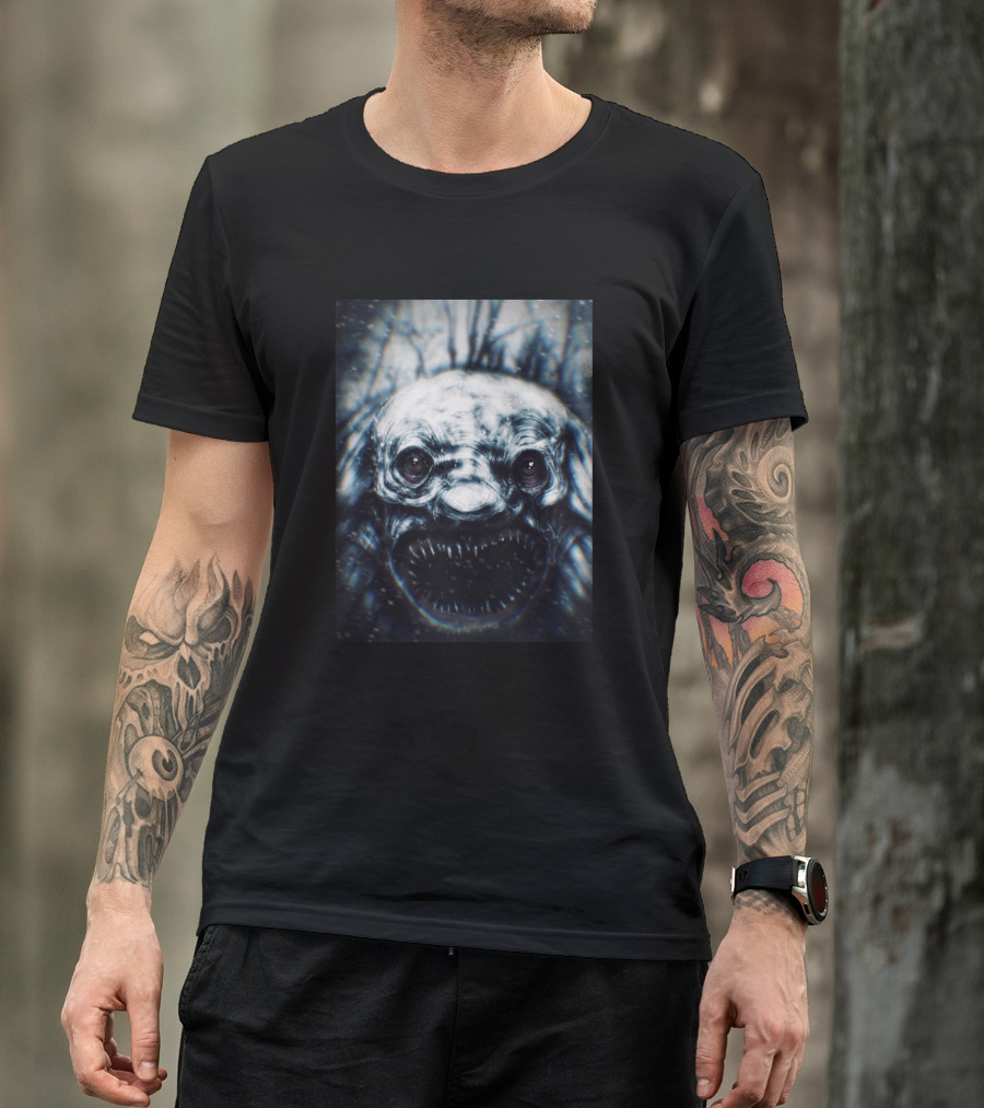 The Desolation Creature With Sharp Teeth In Eerie Forest T-Shirt