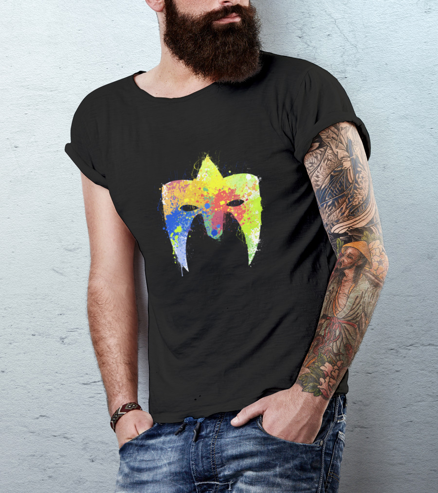 Warrior Splat Mask Color Splash T-Shirt